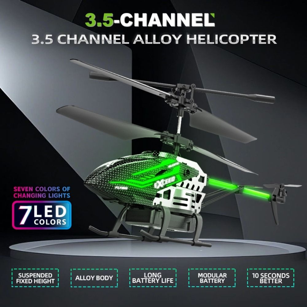Alloy ABS 7 LED Colors RC Heli - Rc Helicopter Large ulasan dan harga
