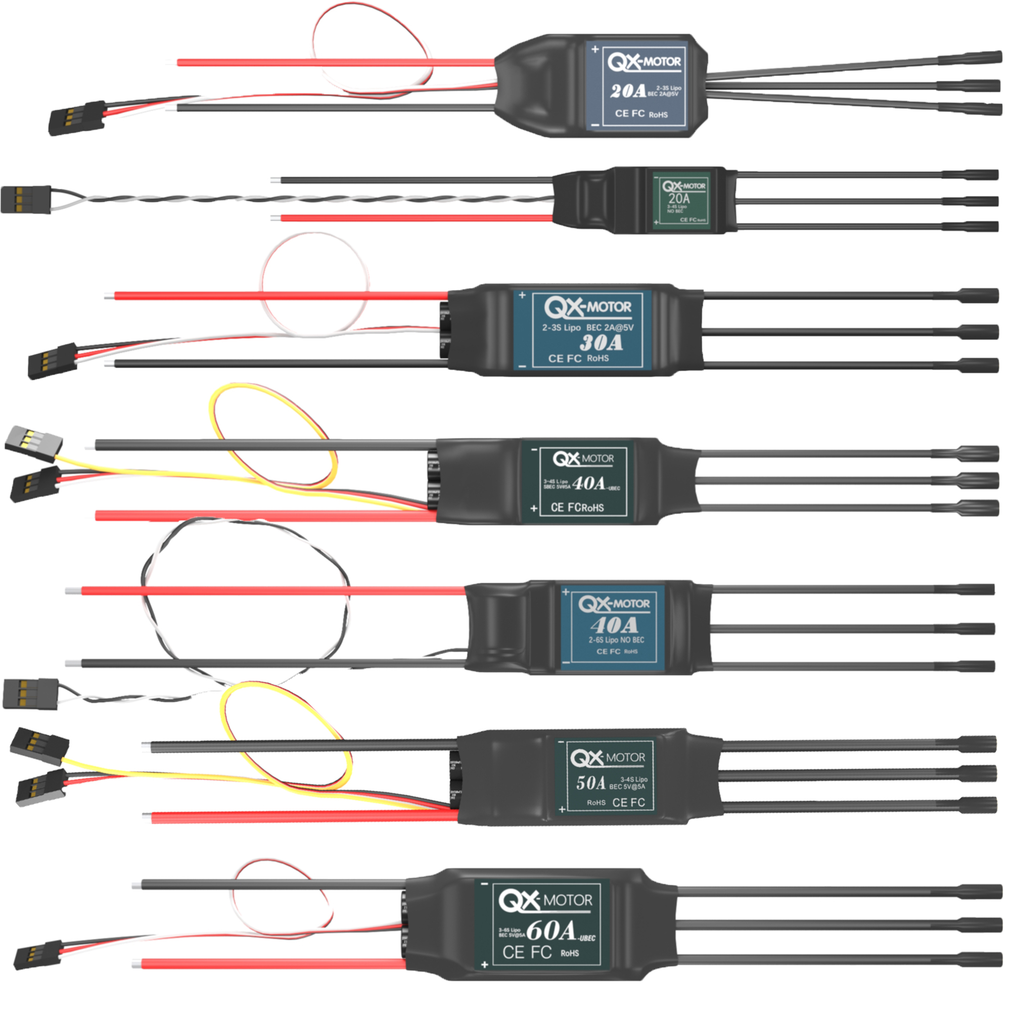 QX-MOTOR Brushless ESC series  - Rc Helicopter Battery ulasan dan harga