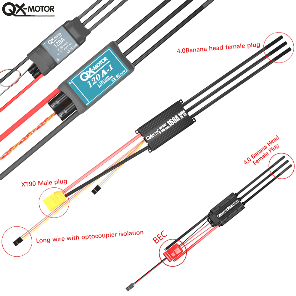 QX-MOTOR Brushless ESC series  - Rc Helicopter Battery ulasan dan harga