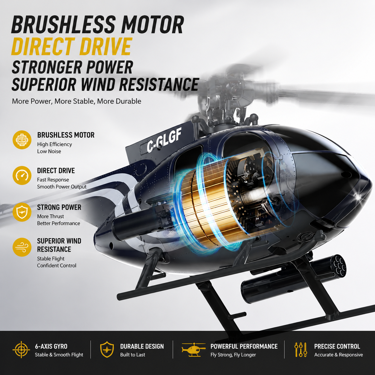 K300 6CH RC Helicopter Brushle - Rc Helicopter Large ulasan dan harga