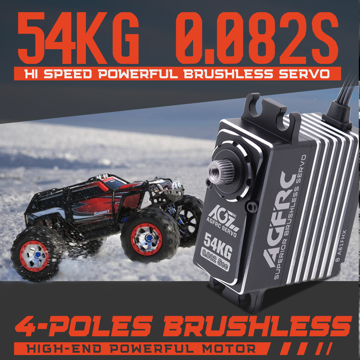 AGFRC A81FHX 54KG HV 4-Pole Br - Rc Helicopter Large ulasan dan harga