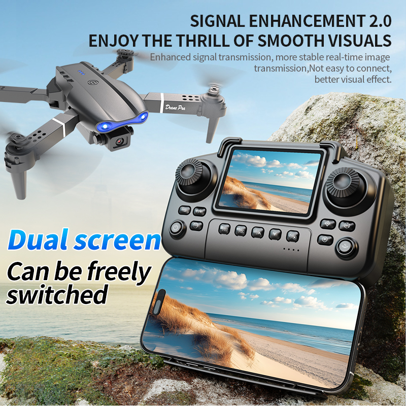 E99 PRO Drone Screen Control A - Rc Helicopter Case ulasan dan harga